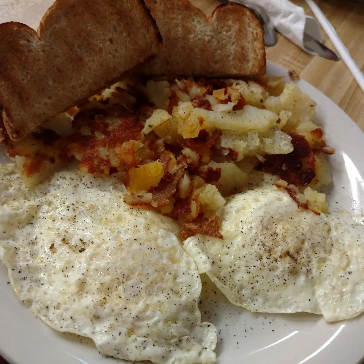 Two Eggs Homefries & Toast