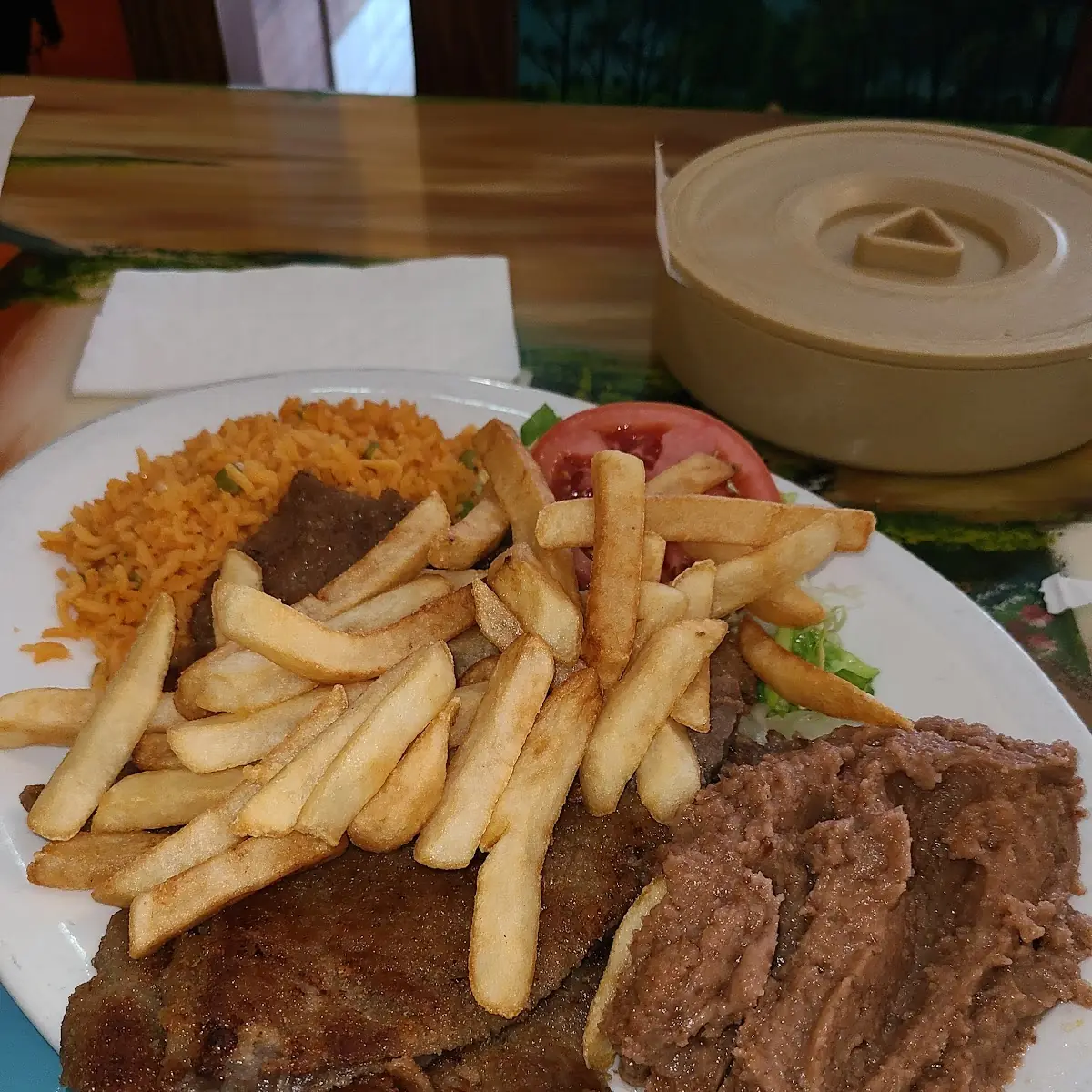 Milanesa De Res Breaded Beef Steak Plate