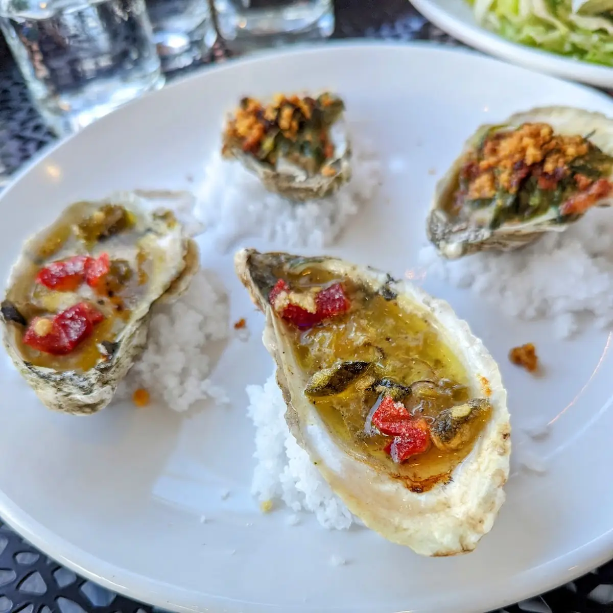 NC Broiled Oysters on the Half Shell