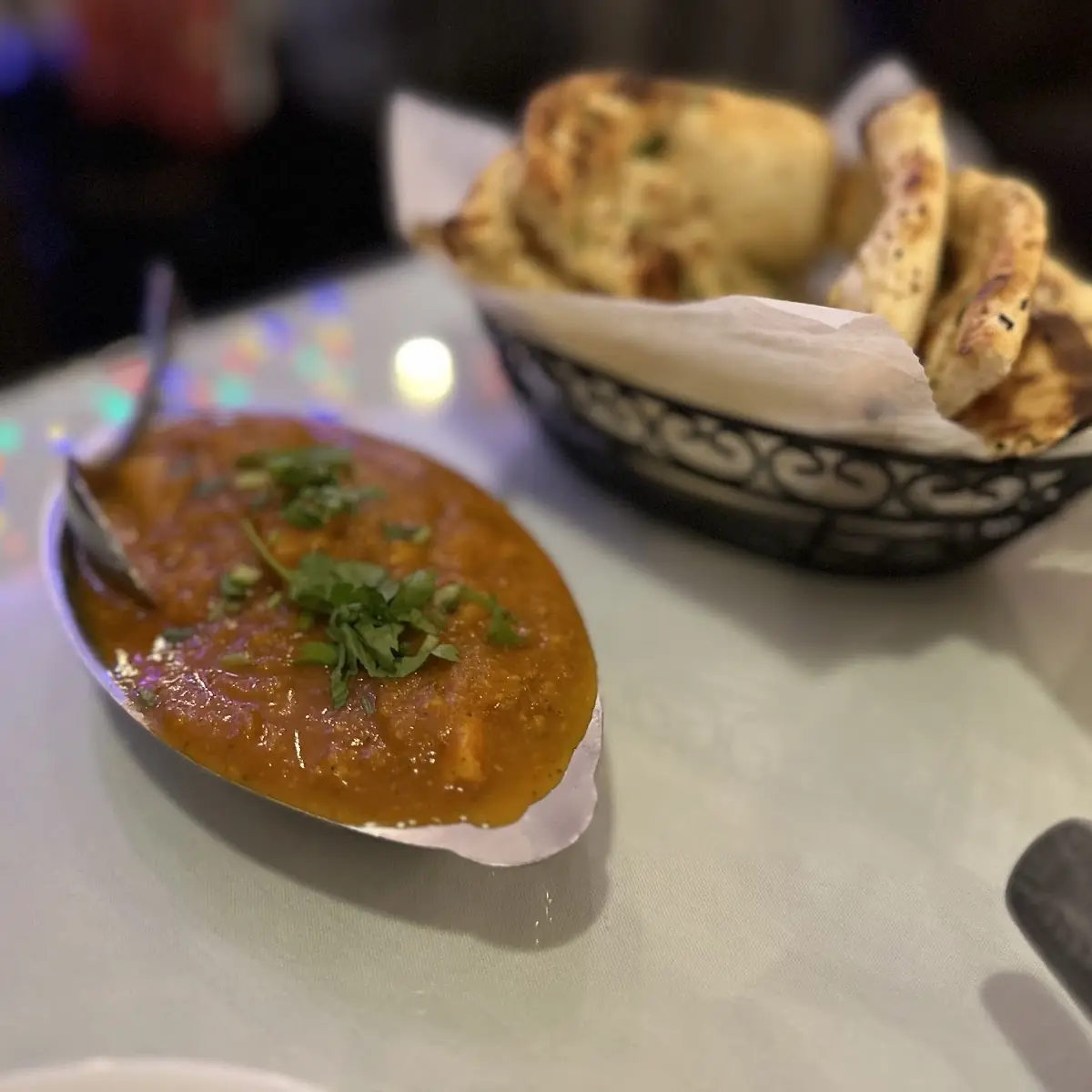 Chicken Vindaloo and Garlic Naan