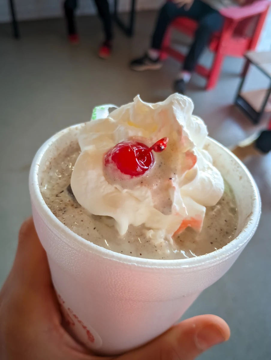 Cool Mint Cookie Milkshake