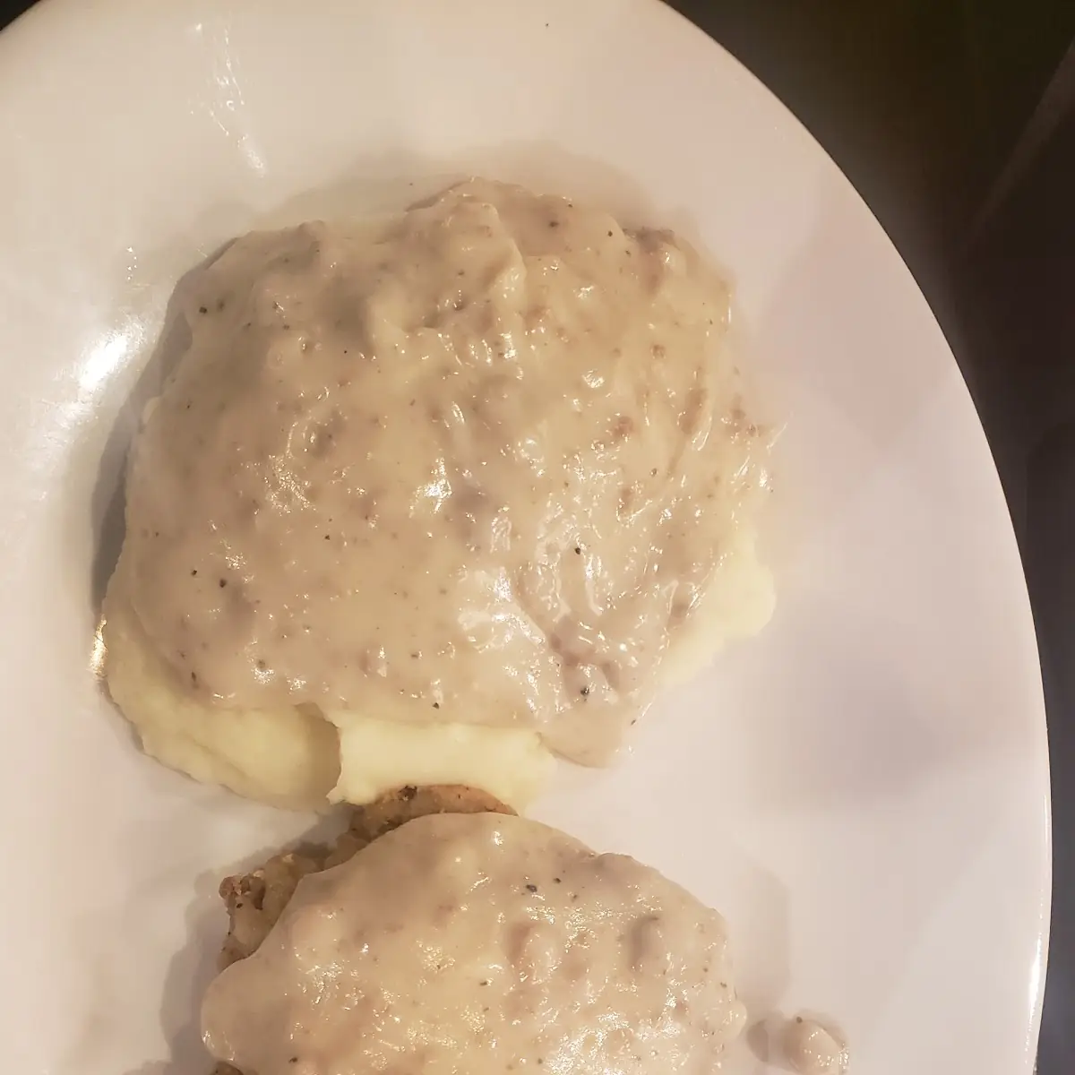 Chicken Fried Steak and Mashed Potatoes with Gravy