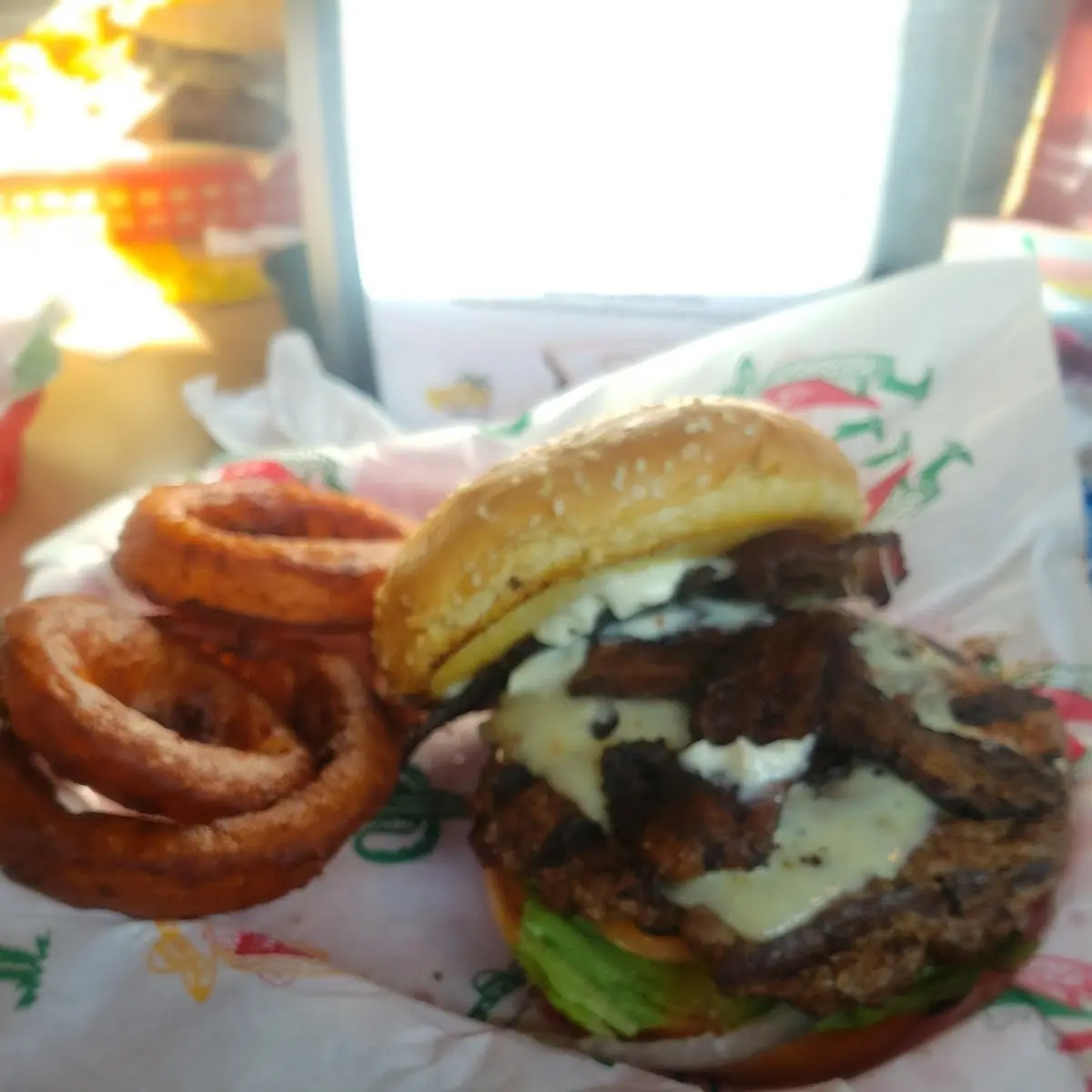 Mushroom and Swiss Burger
