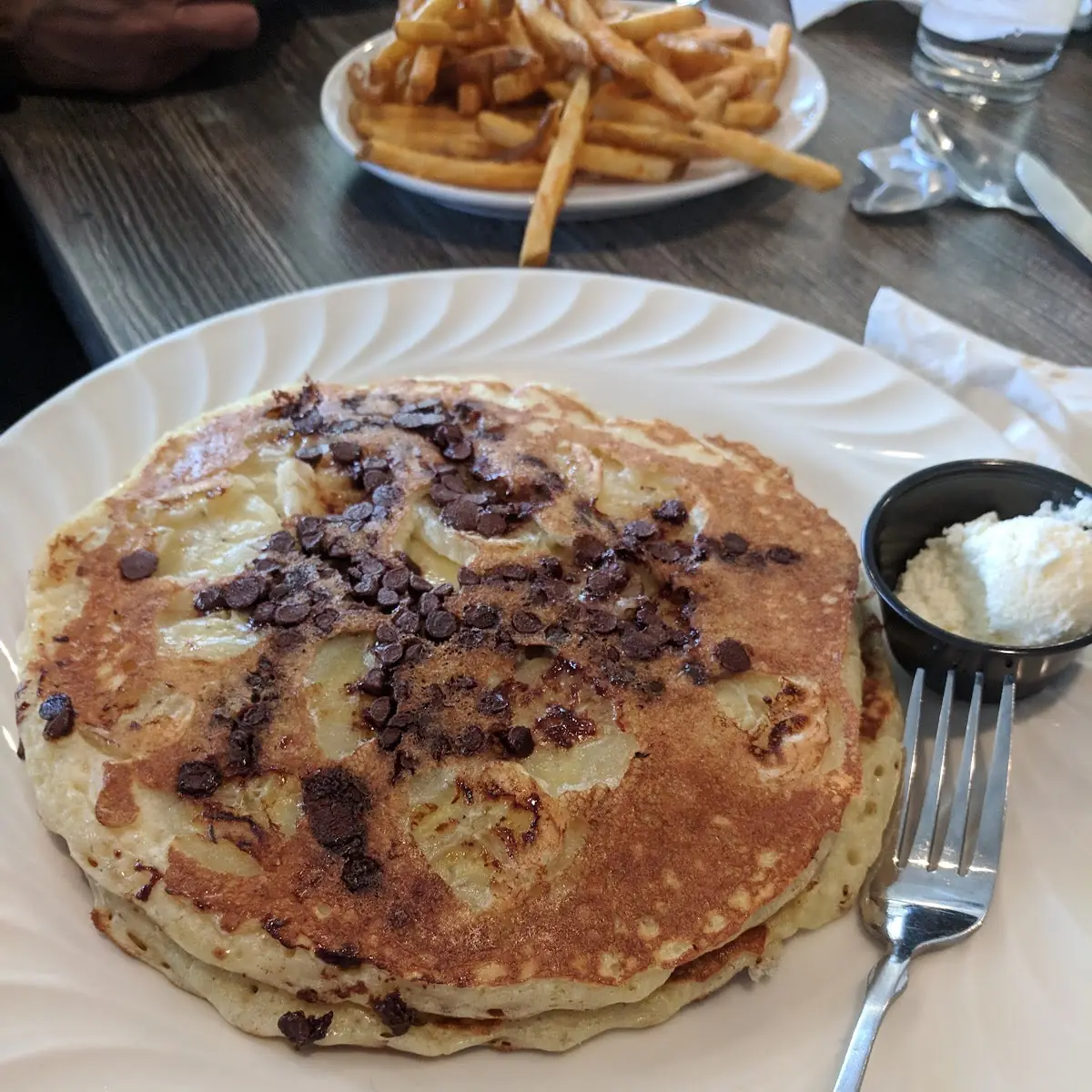 Chocolate Banana Pancakes
