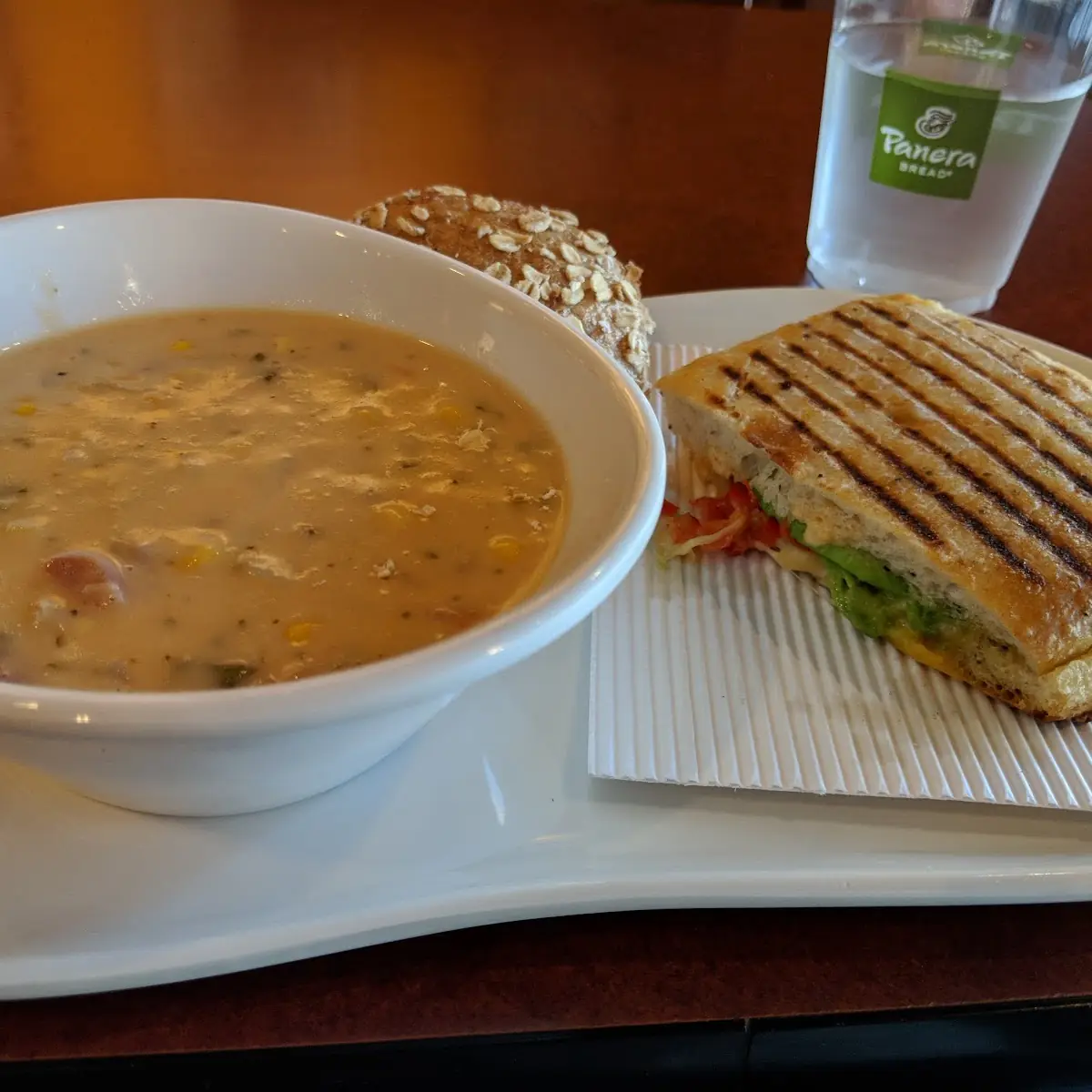 Chipotle Chicken Panini Corn Chowder