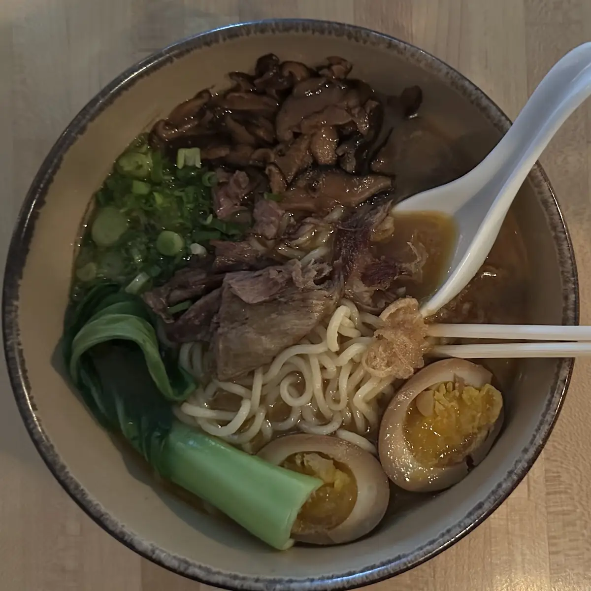 Smoked Beef Brisket Tonkotsu Ramen