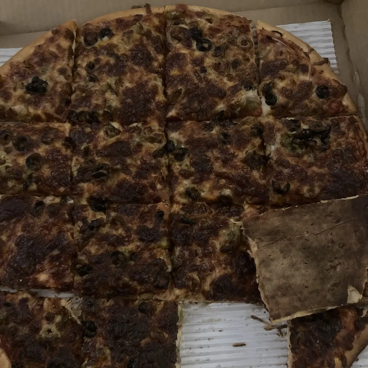 Burnt Veg Pizza