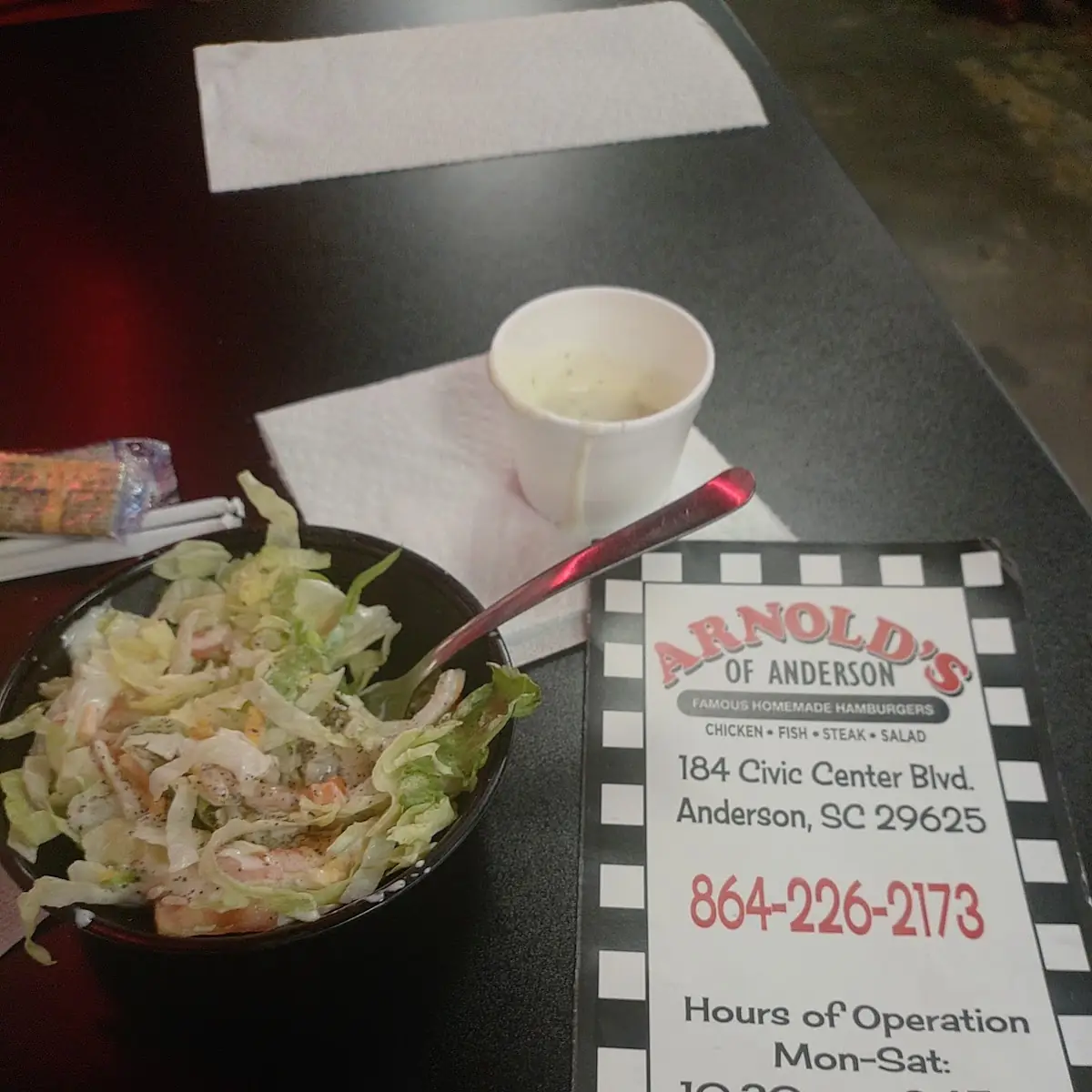 Salad with Ranch Dressing