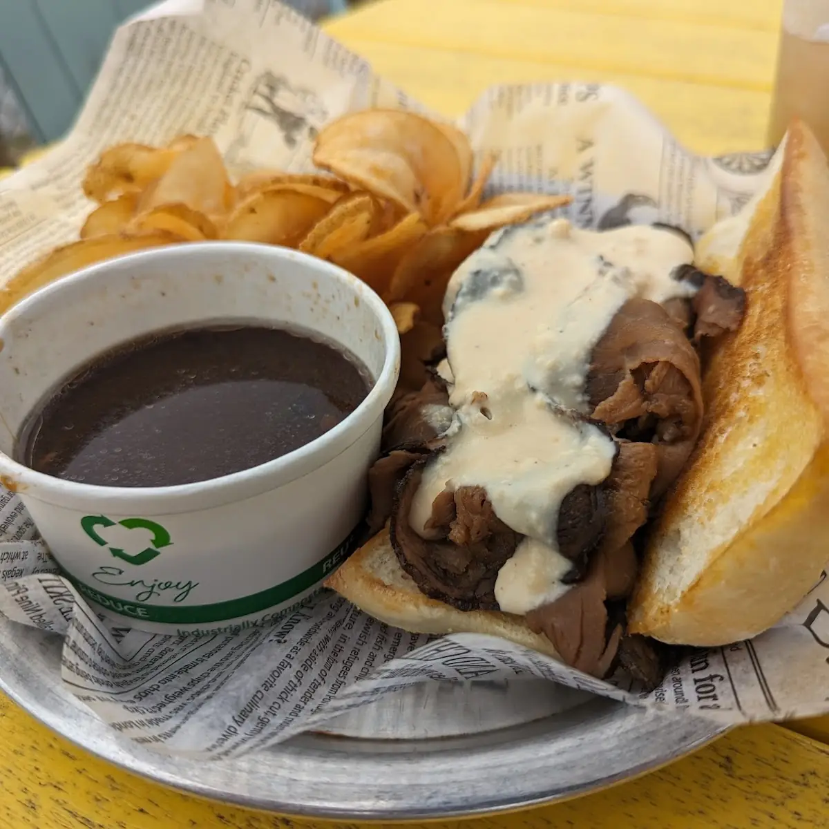 Beer Cheese French Dip