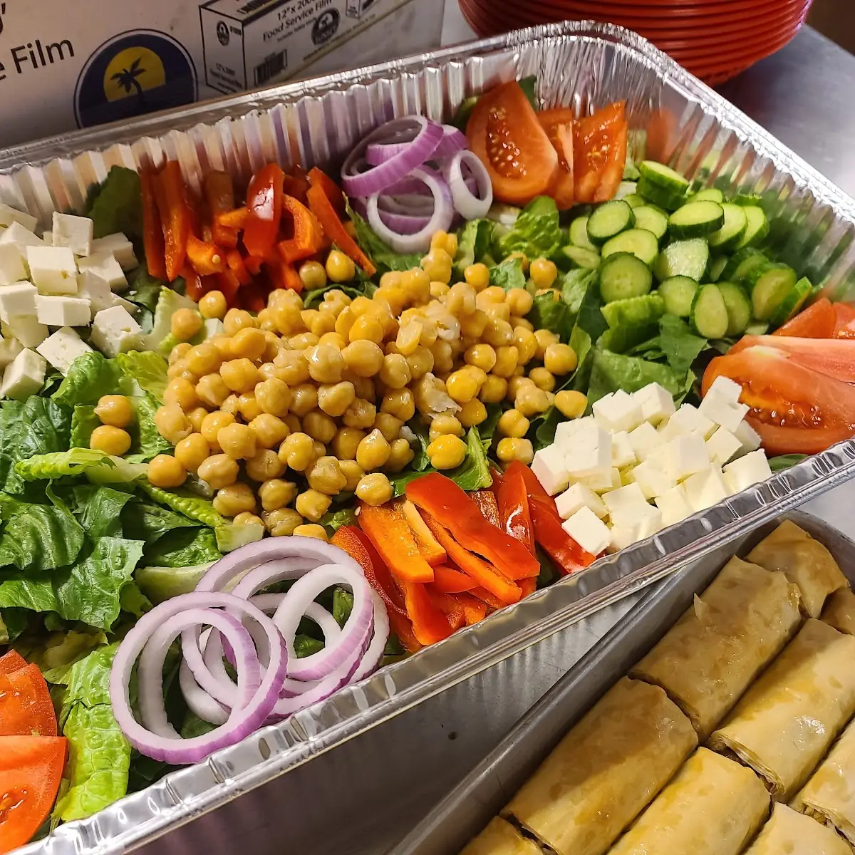 Salad and Baklava
