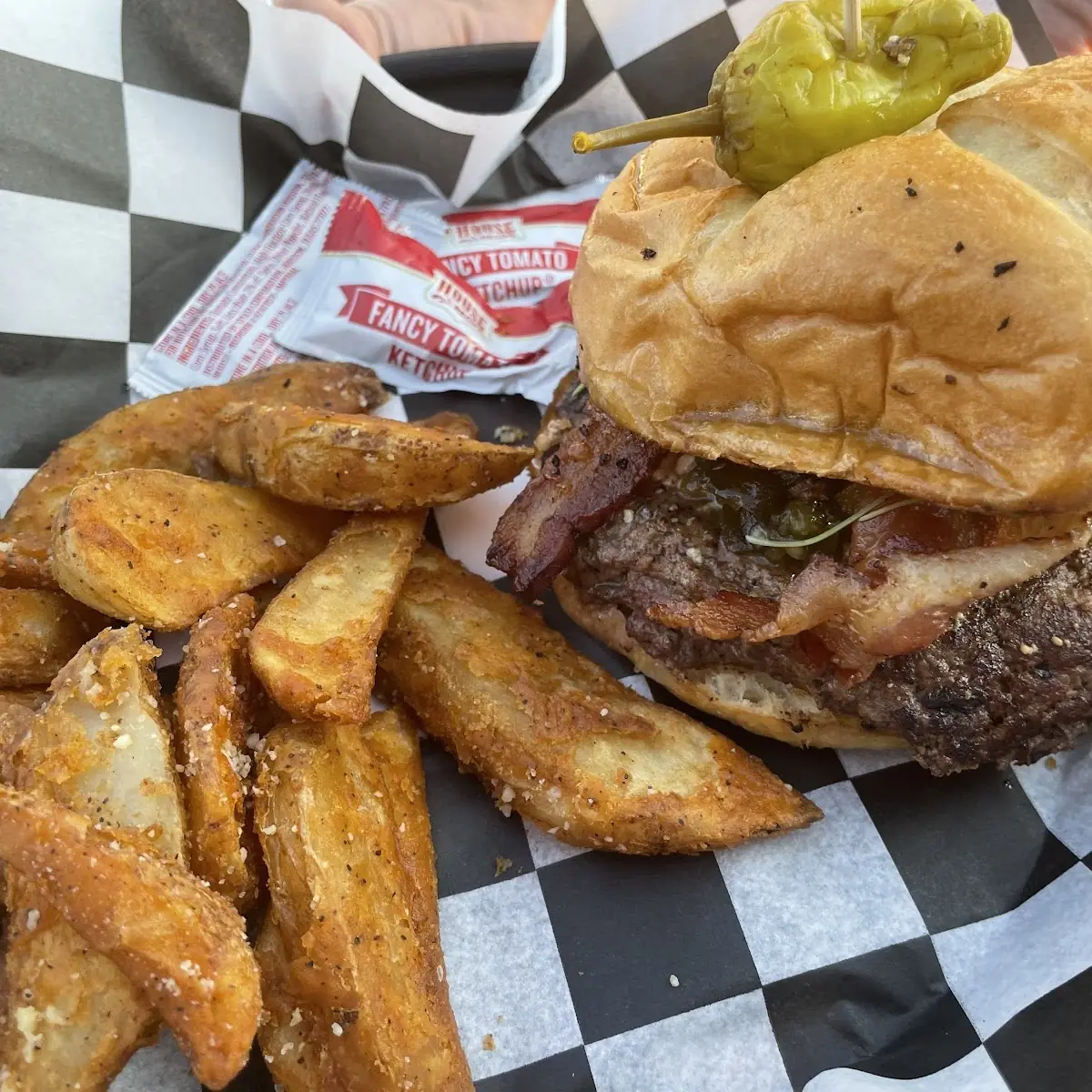 Burger and Fries