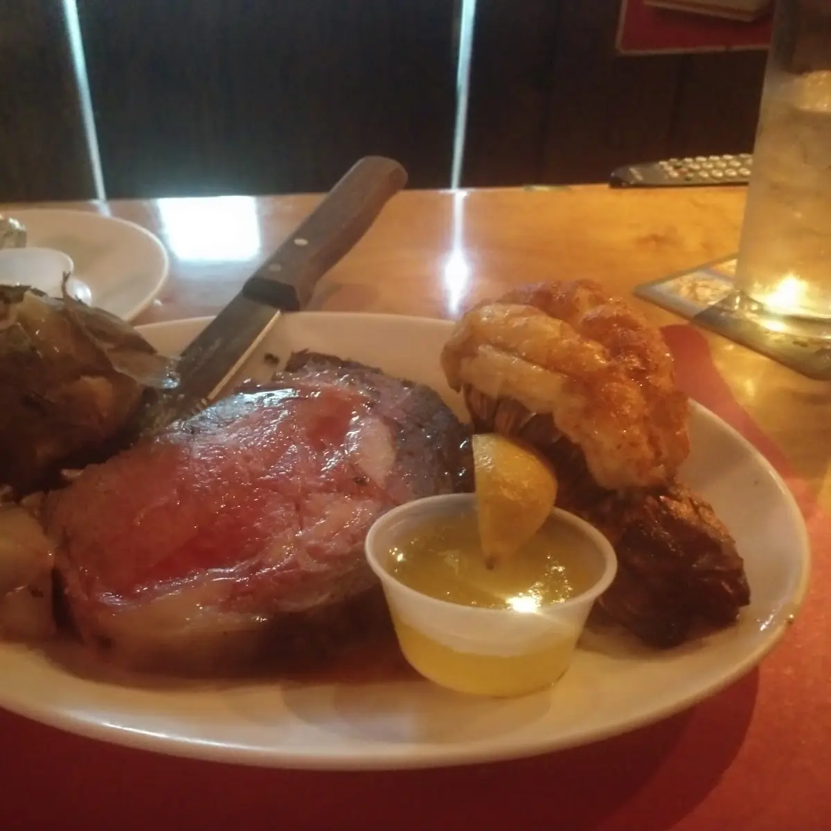Prime Rib and Lobster Tail Special