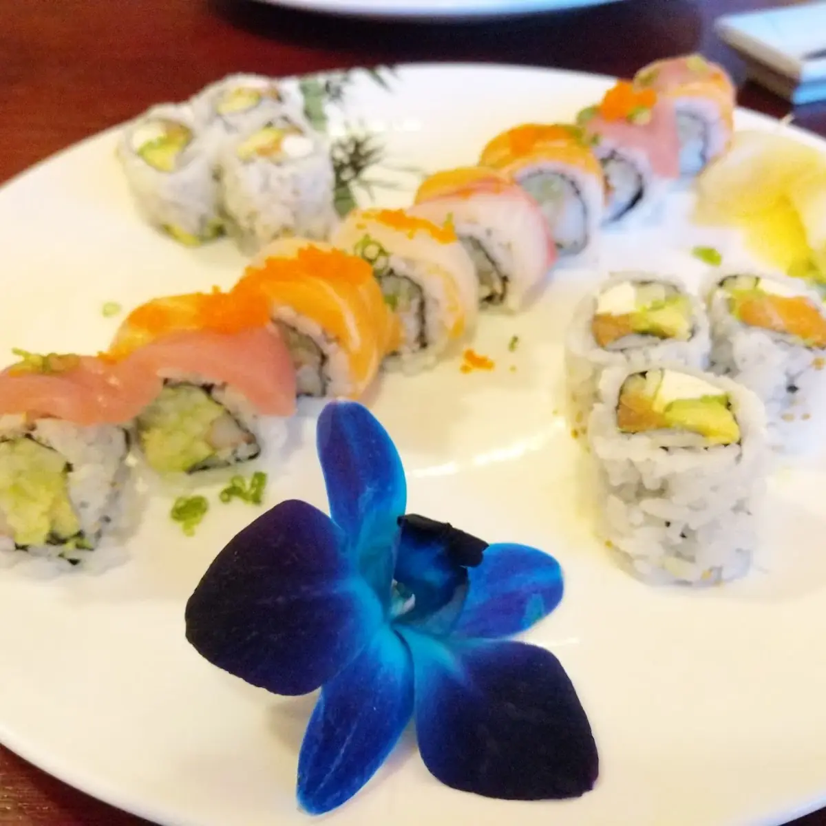 Rainbow Roll and Philly Cheese Roll