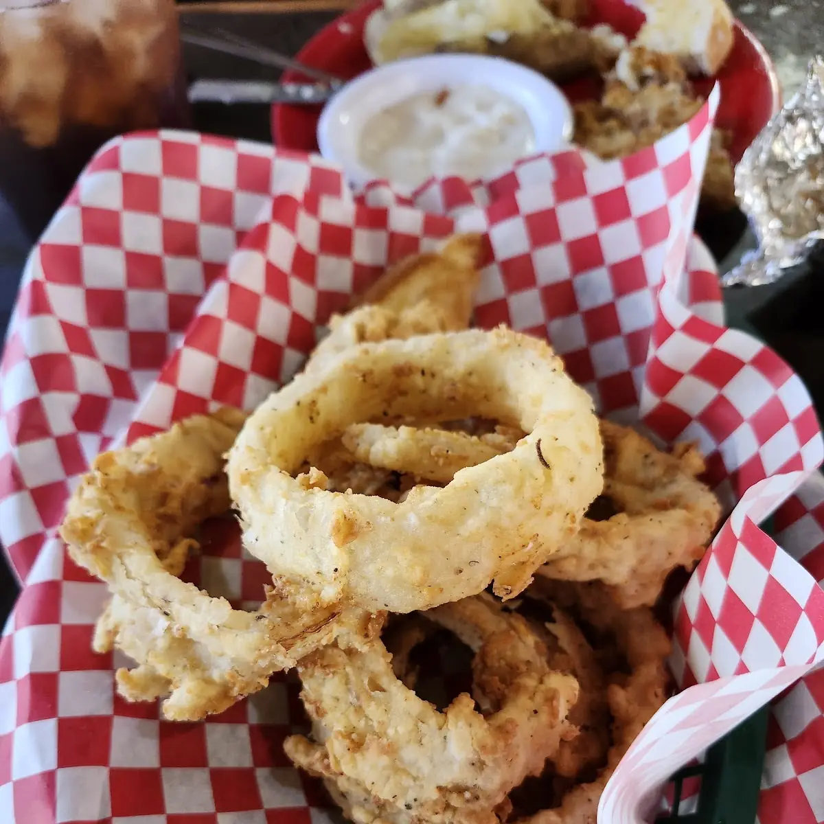 Patty Melt with Onion Rings