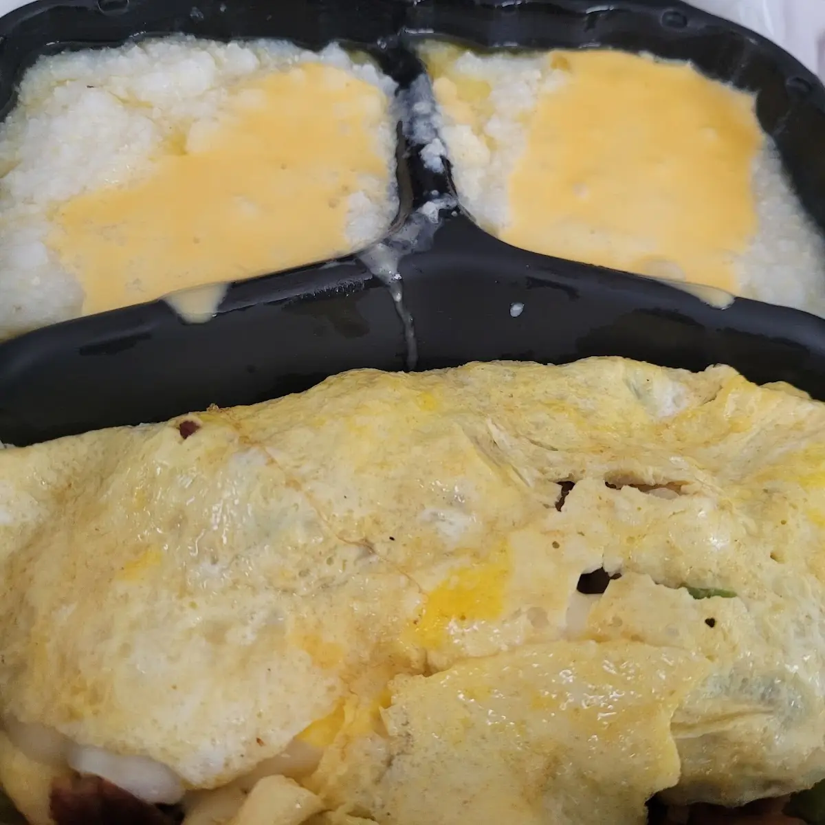 Meat Lover Oatmeal with Grits