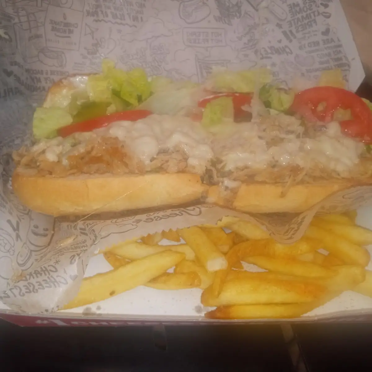 Philly Chicken Cheese Sub Meal