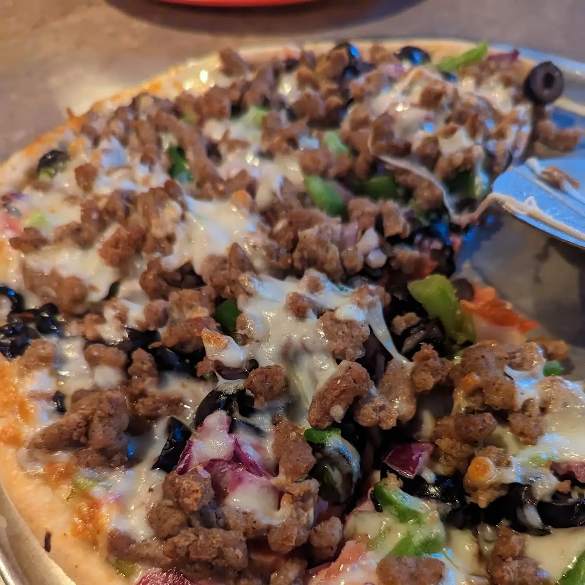 Hamburger Pizza on Fattyhead Crust