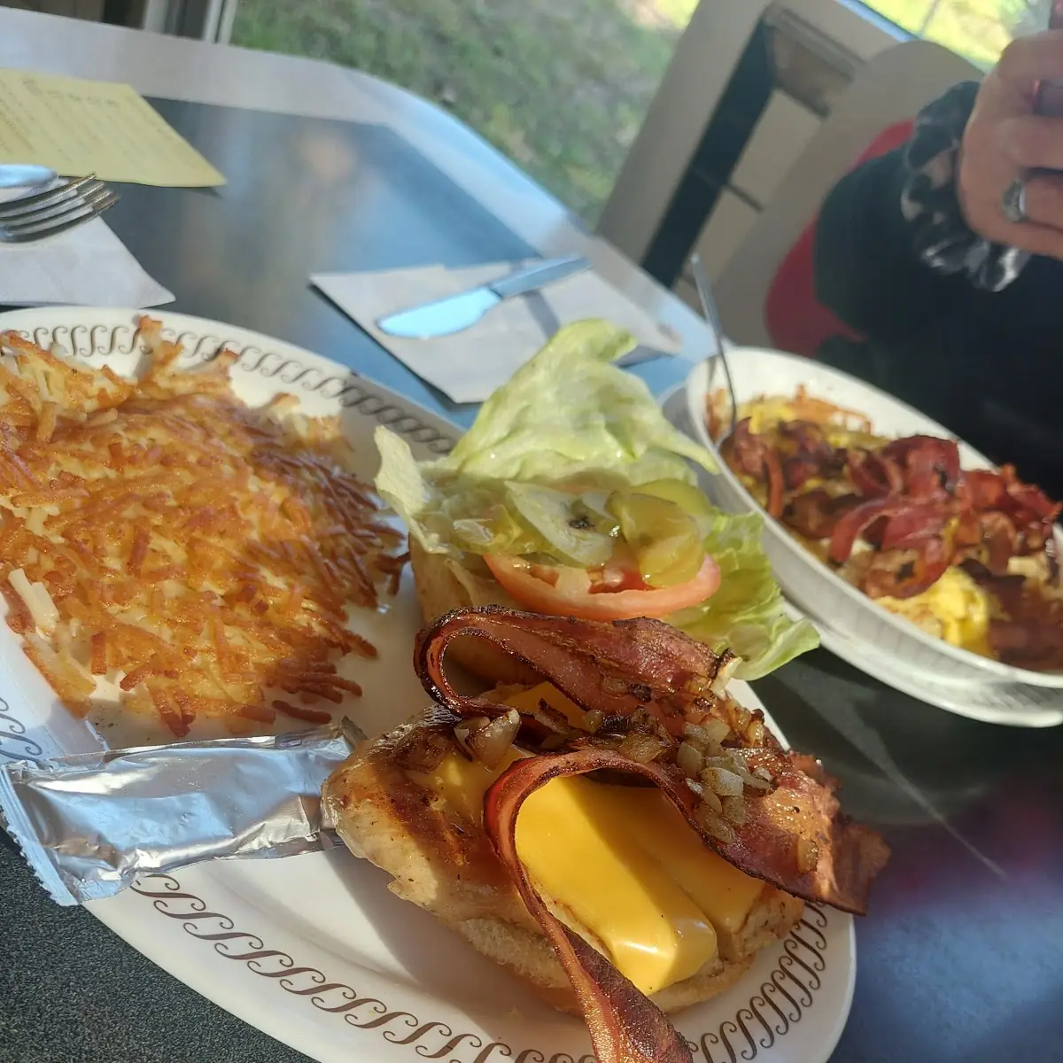 Bacon Cheese Steak Hash Brown Bowl