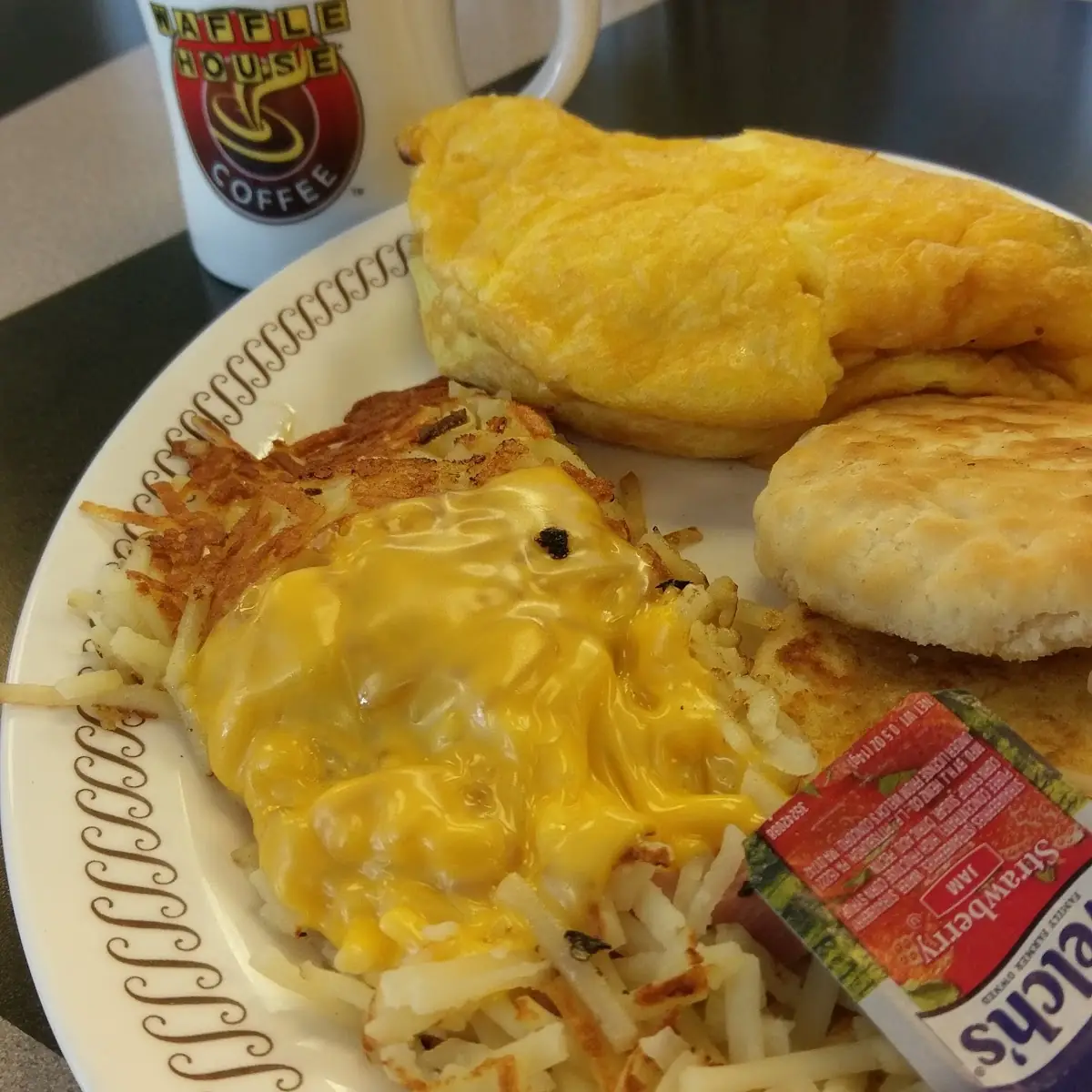 Texas Breakfast Melt with Hashbrowns