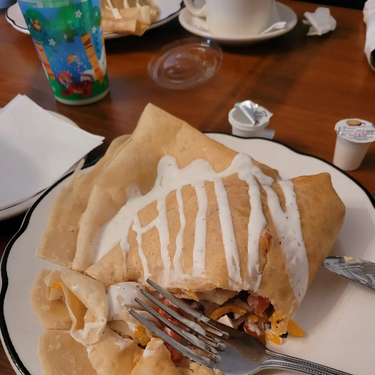 Chicken Bacon Ranch Crepe