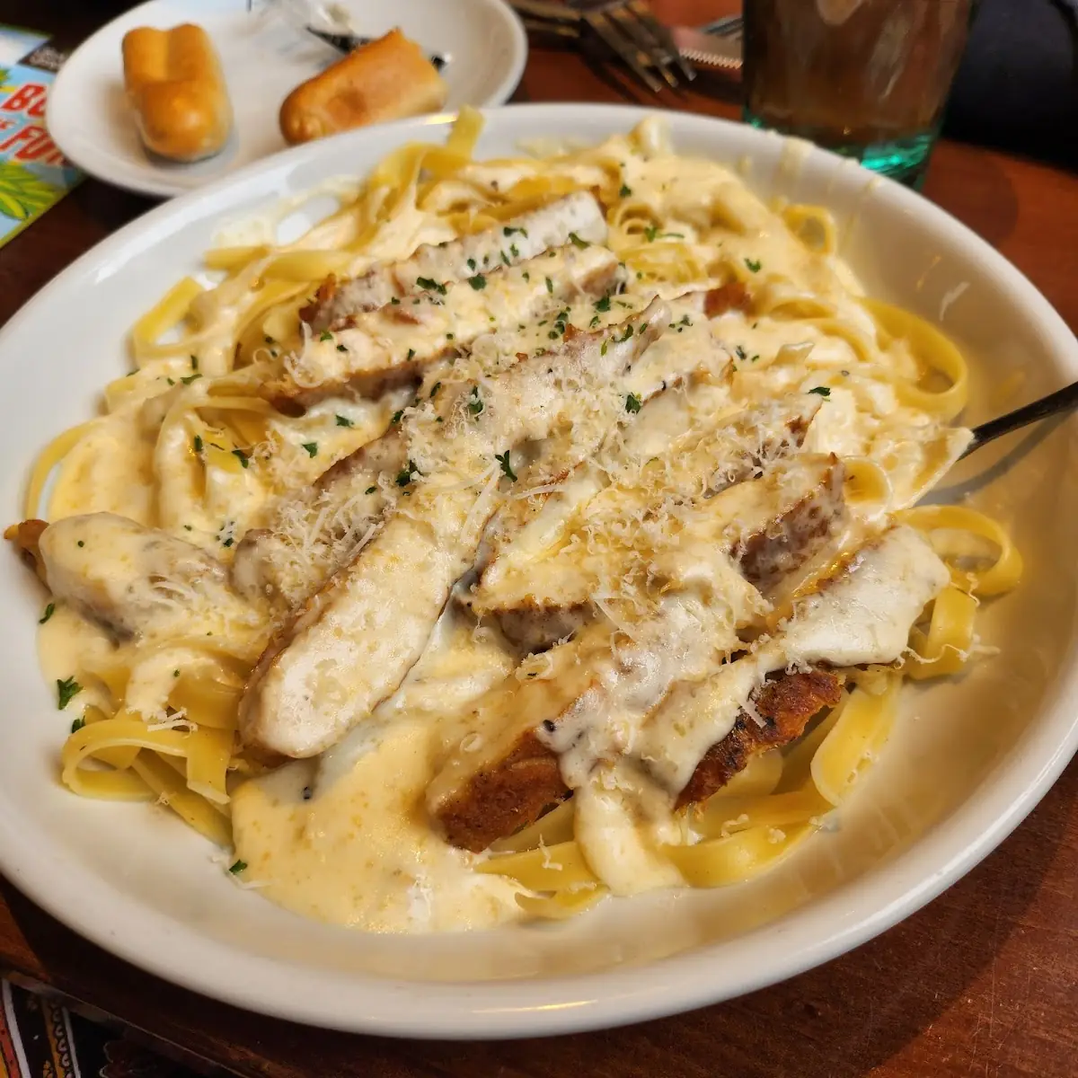 Fettuccine Alfredo with Chicken