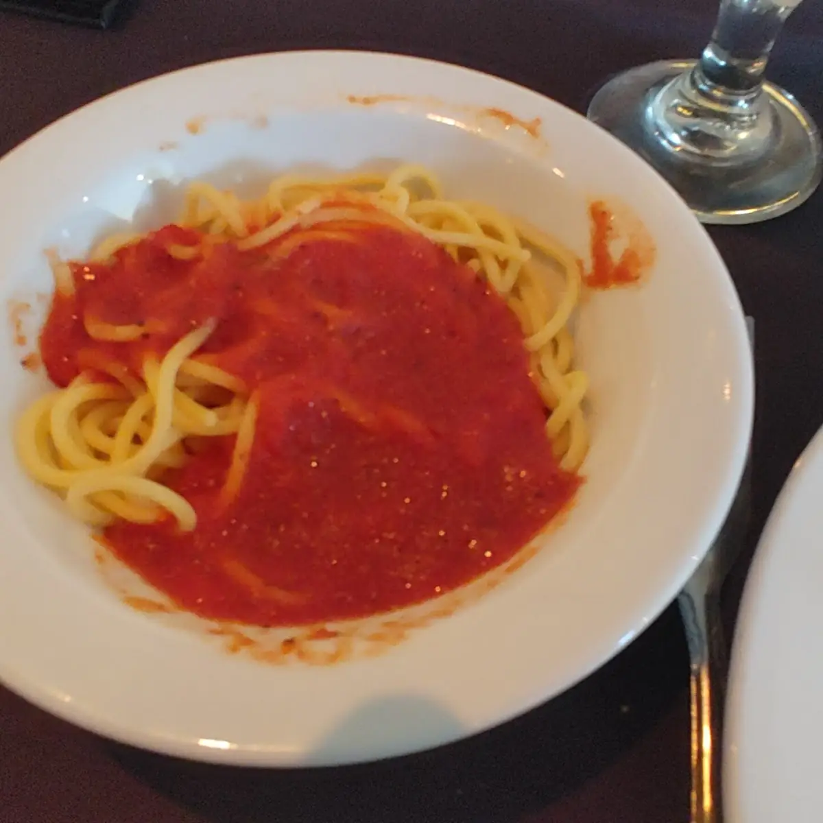 Side of Spaghetti with Tomato Sauce