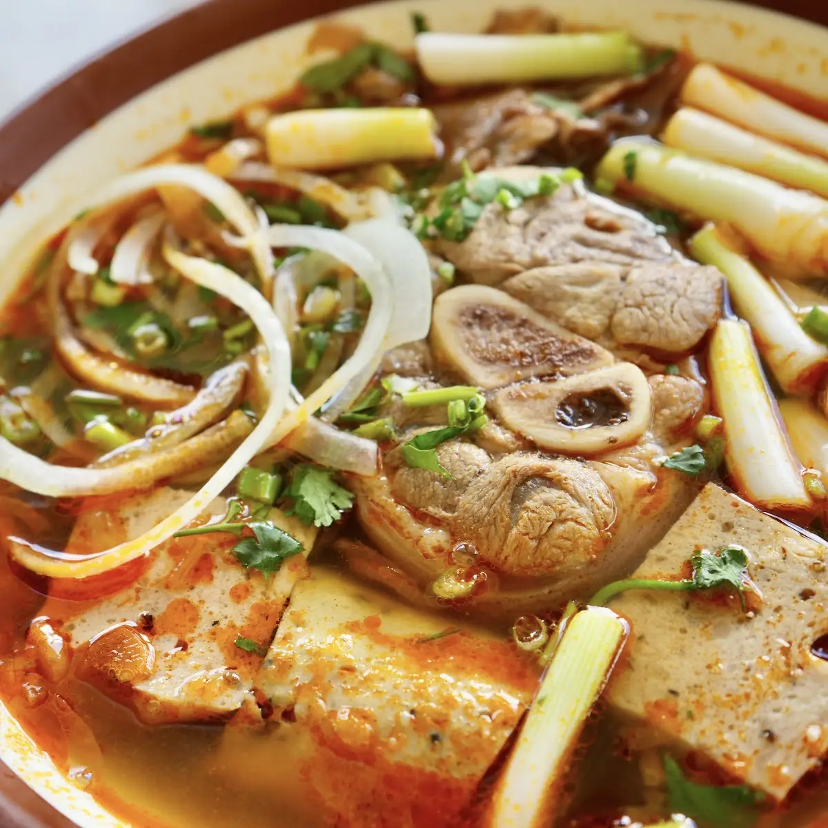 Spicy Noodle Soup Bun Bo Hue