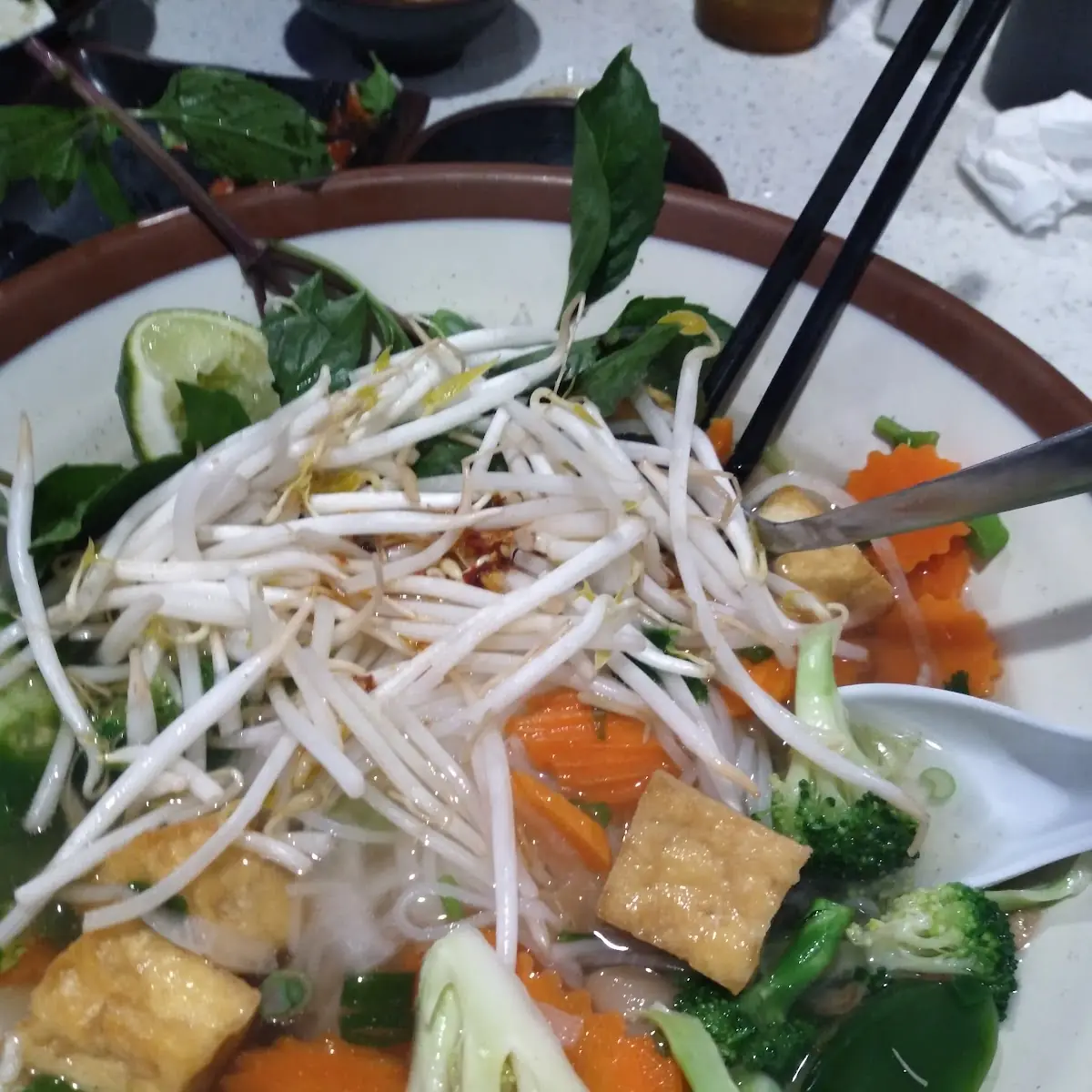 Tofu and Mixed Veggies Dau Hu Rau Chay