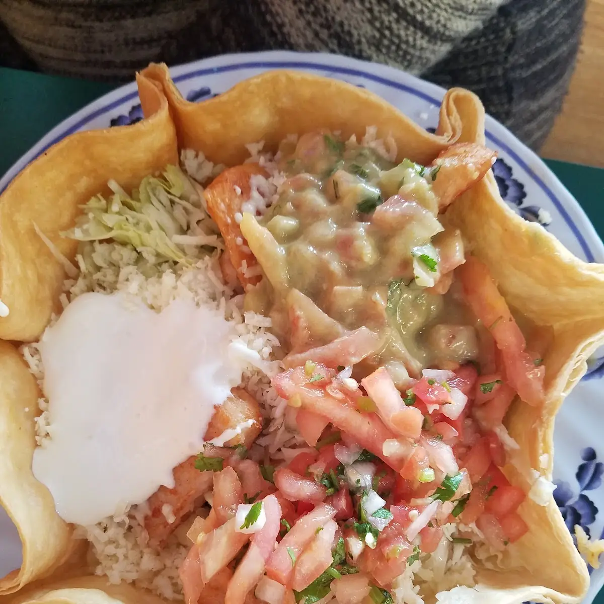Fried Fish Taco Salad