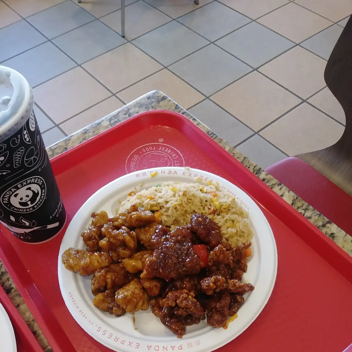 Orange Chicken General TSO's Chicken and Fried Rice
