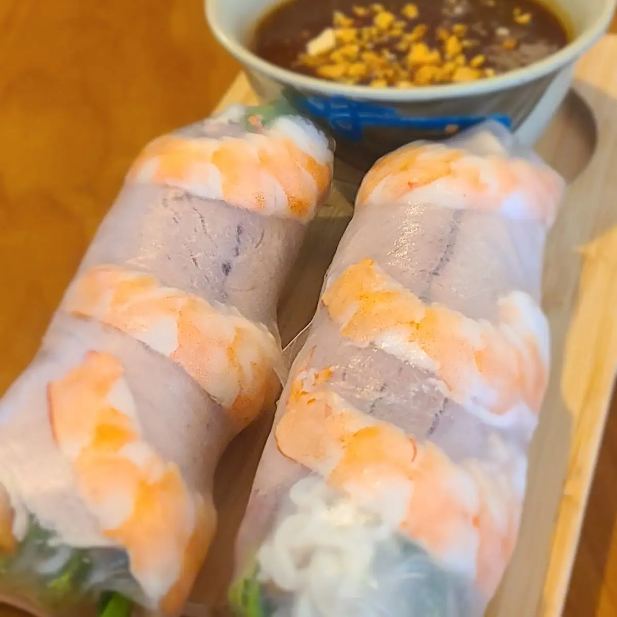 2 Shrimp and Pork Spring Rolls