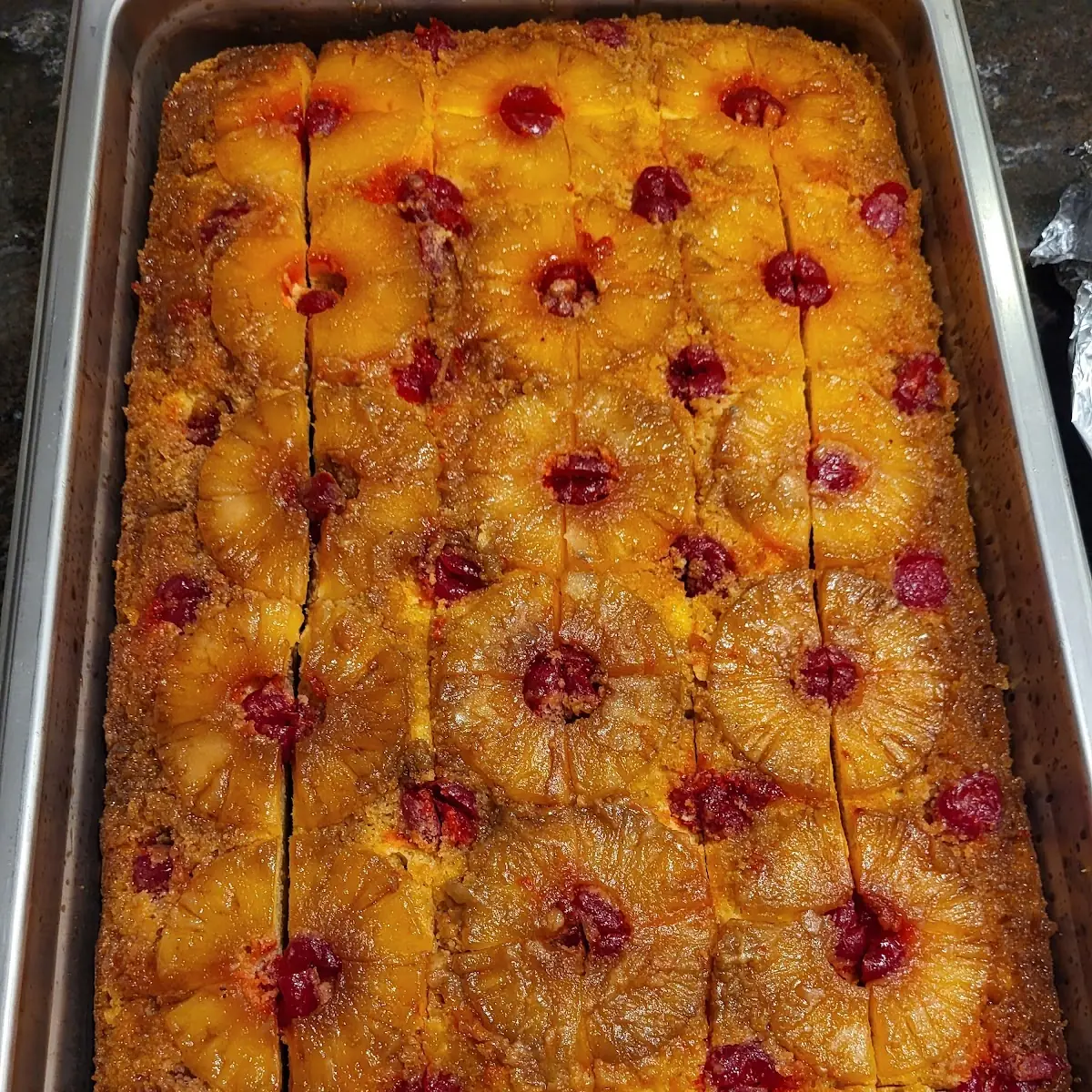 Pineapple Upside Rum Cake