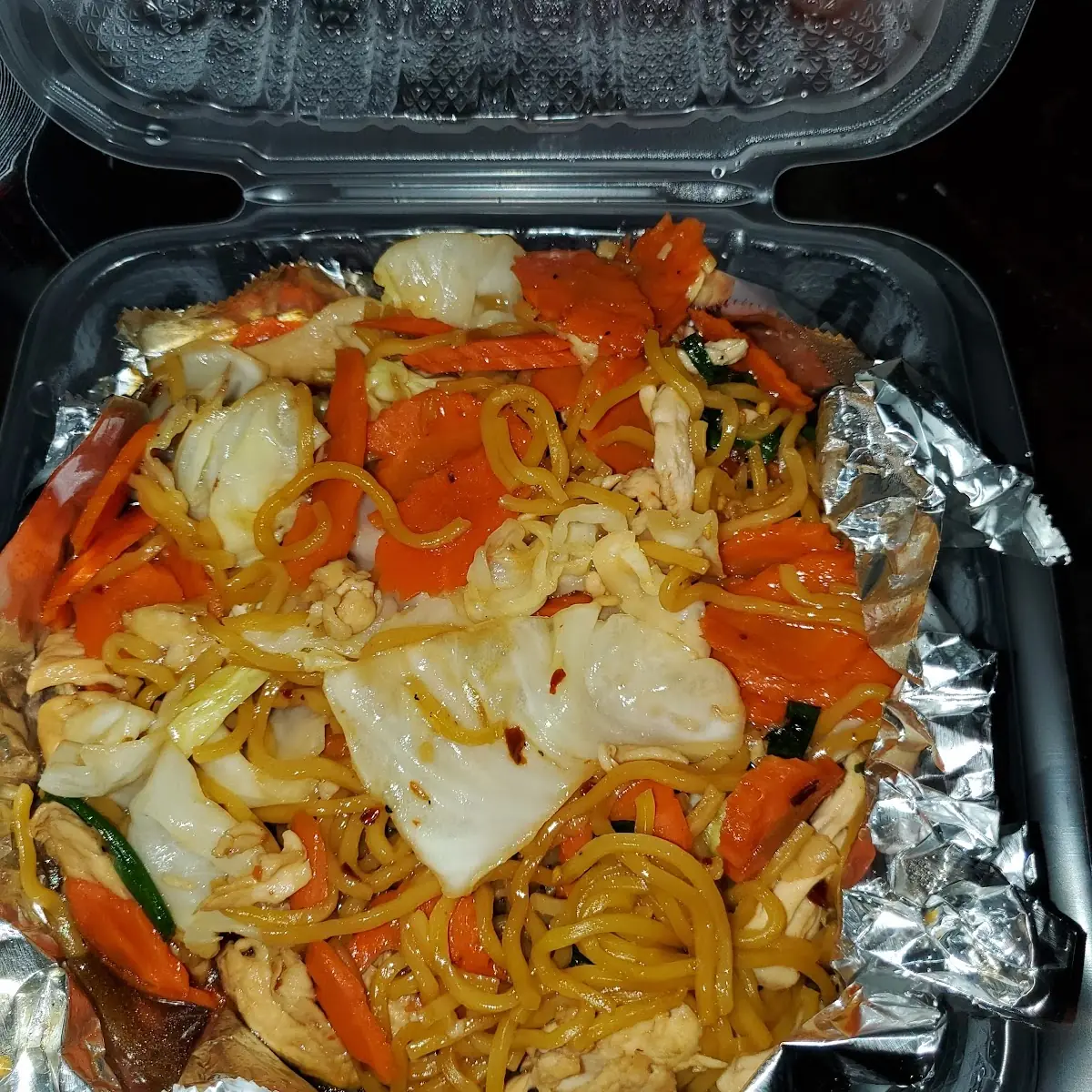 Spicy Chicken Yakisoba