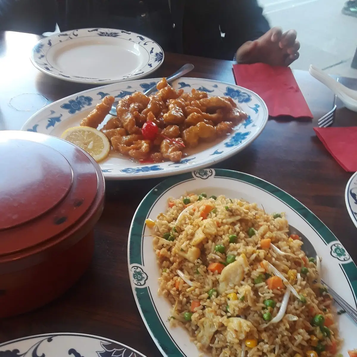 Chicken Fried Rice and Lemon Chicken