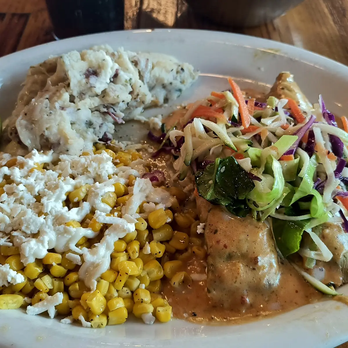 Mashed Potatoes and Street Corn