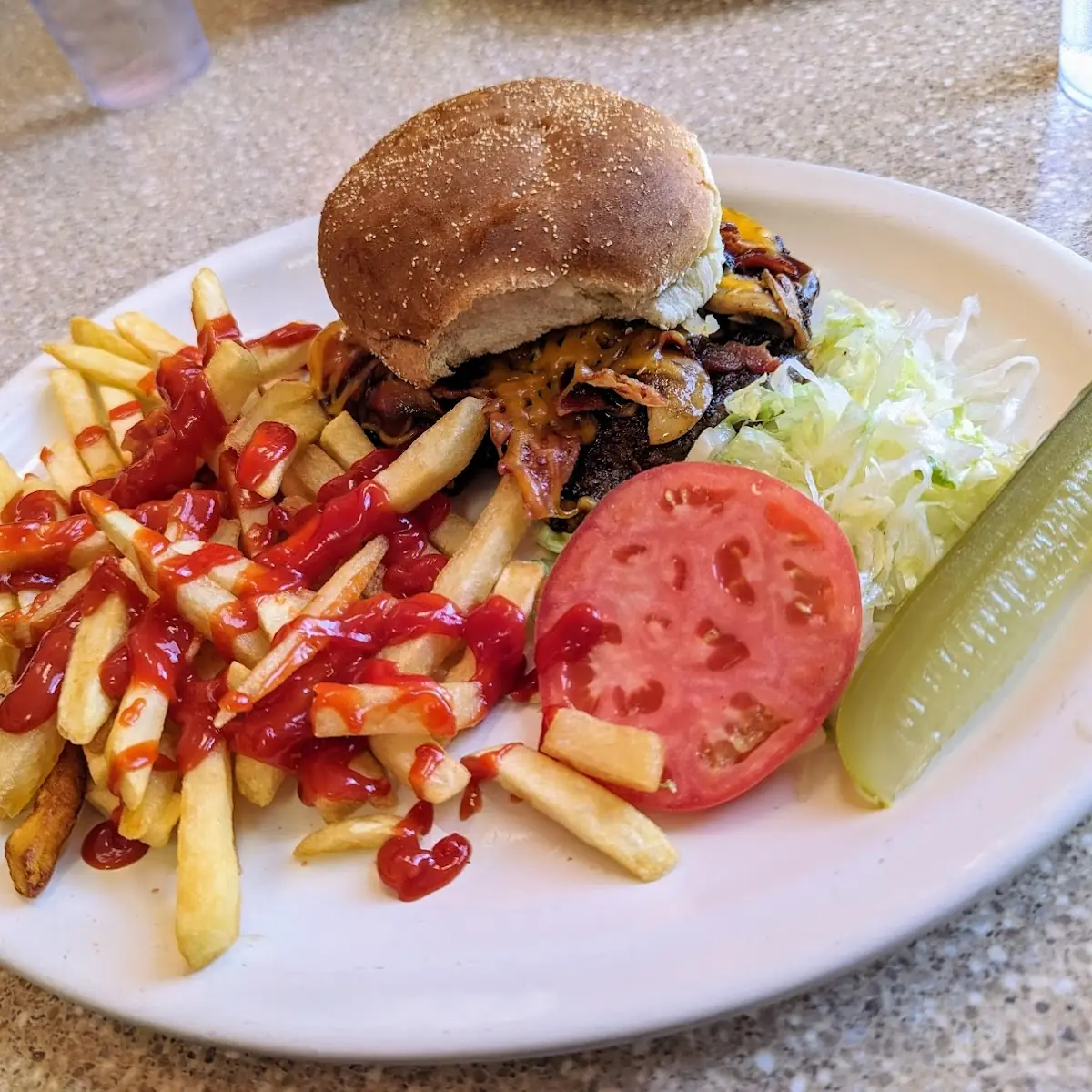 Mushroom and Swiss Burger