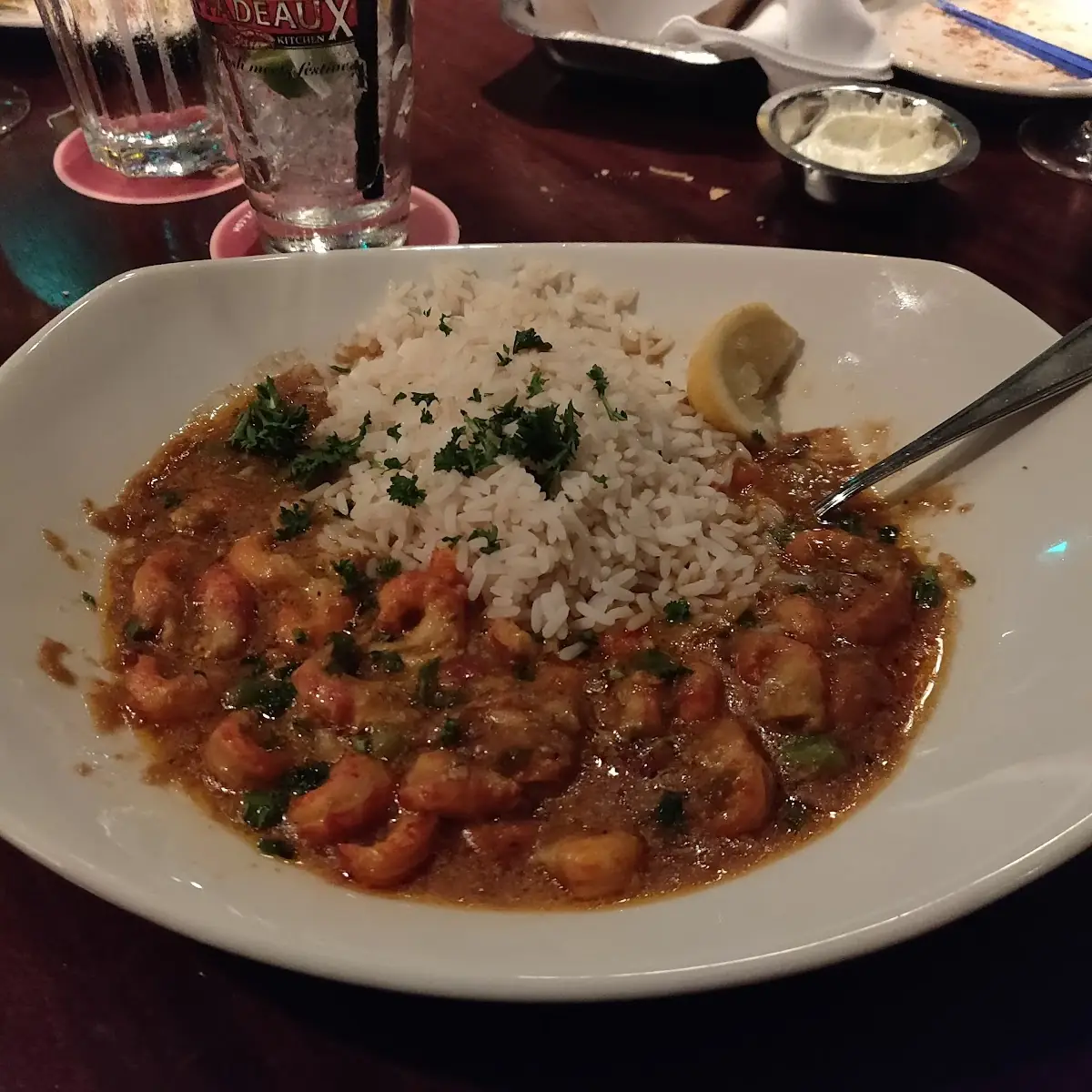 Crawfish Etouffee with White Rice
