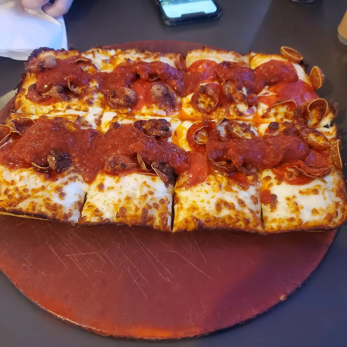 Detroit Style Pepperoni Pizza