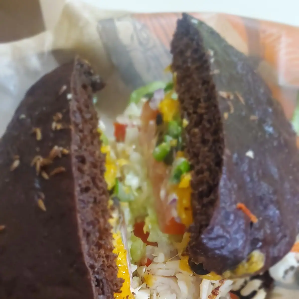 Fiesta Chicken on Dark Rye