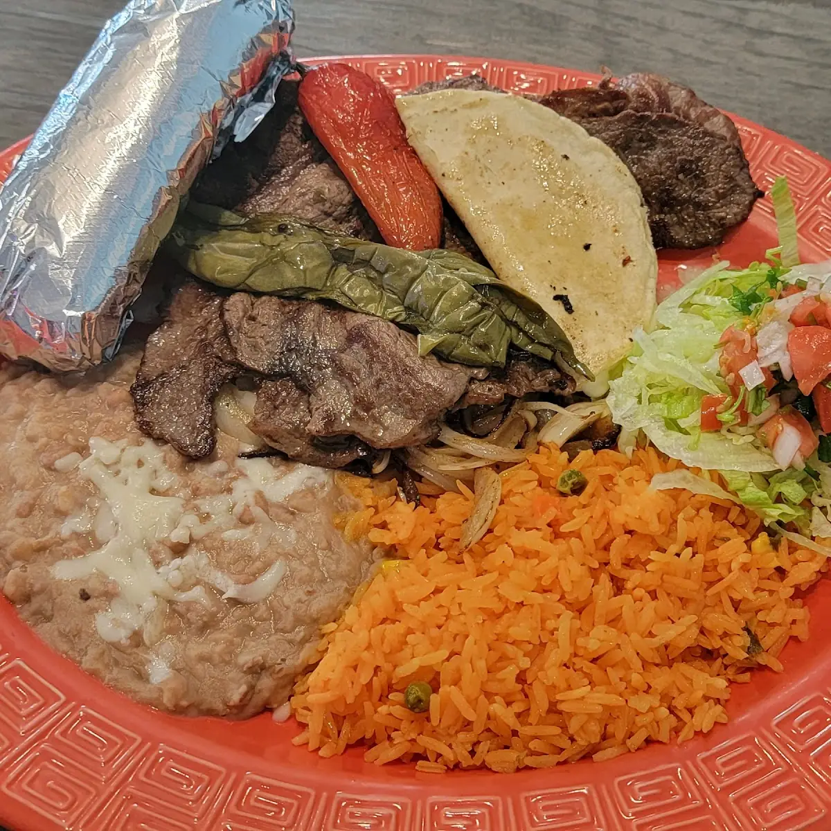 Steak and Shrimp Fajitas