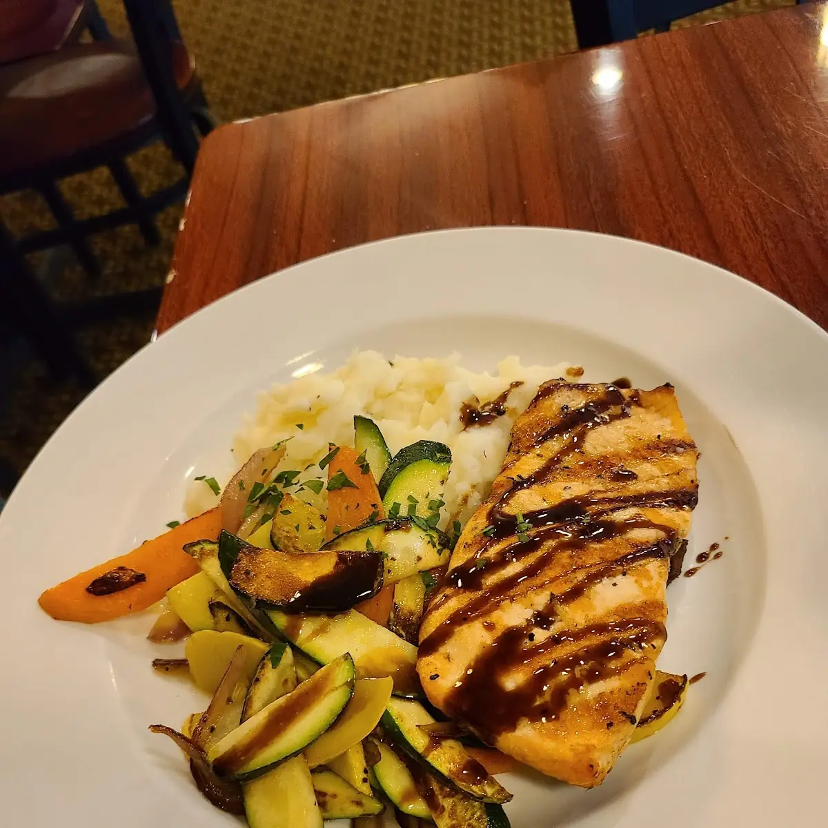 Char-Grilled Salmon