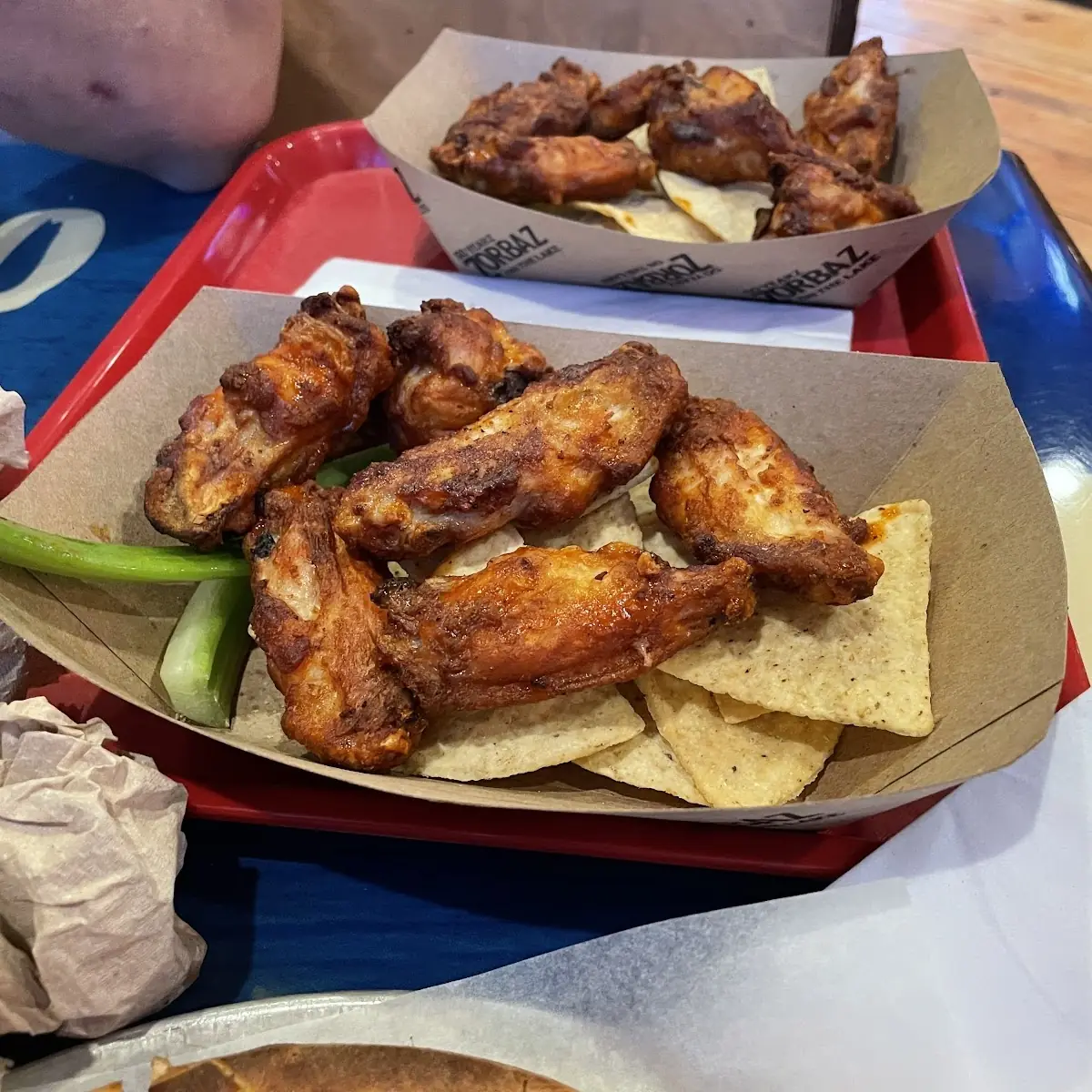 Buffalo Spicy Wings with Chips Etc