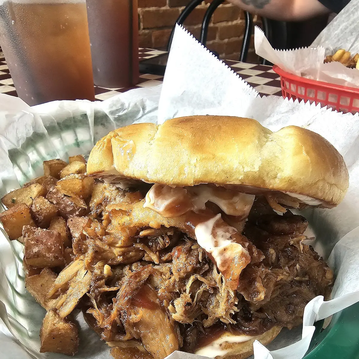 Pulled Pork and Parmesan Potatoes