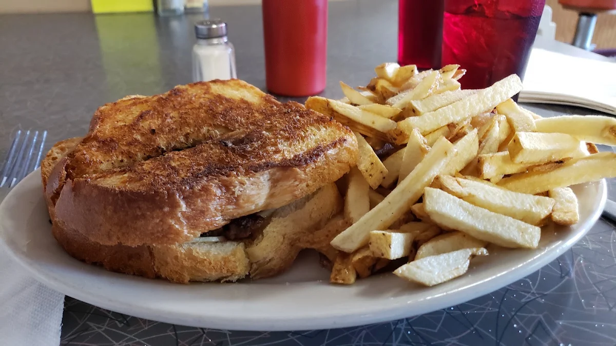 Patty Melt and Fries