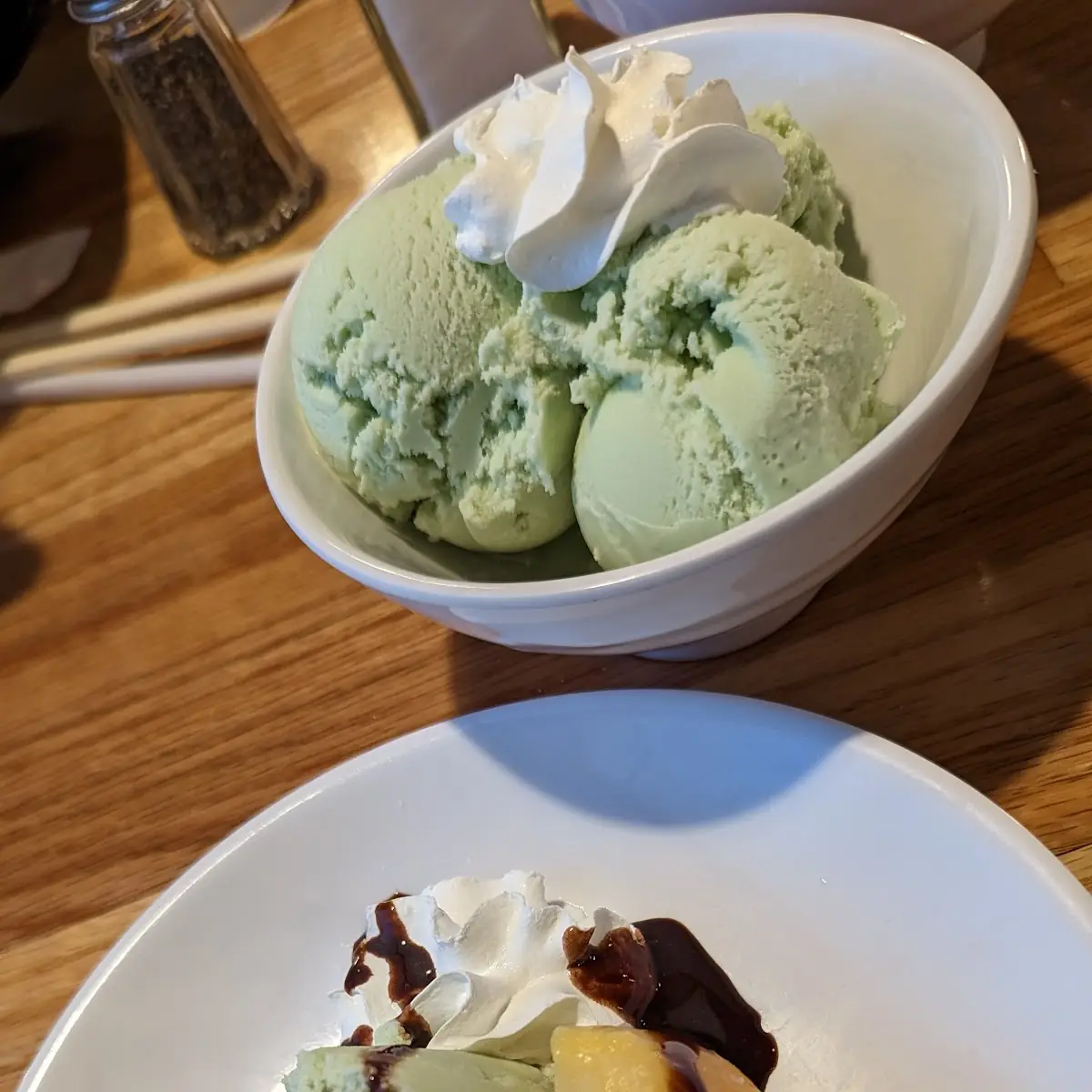 Mango Mochi and Green Tea Ice Cream