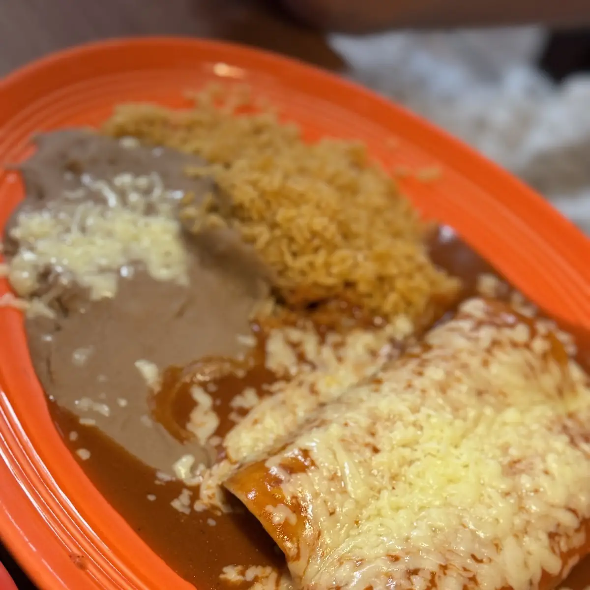 Bean Burrito and Rice