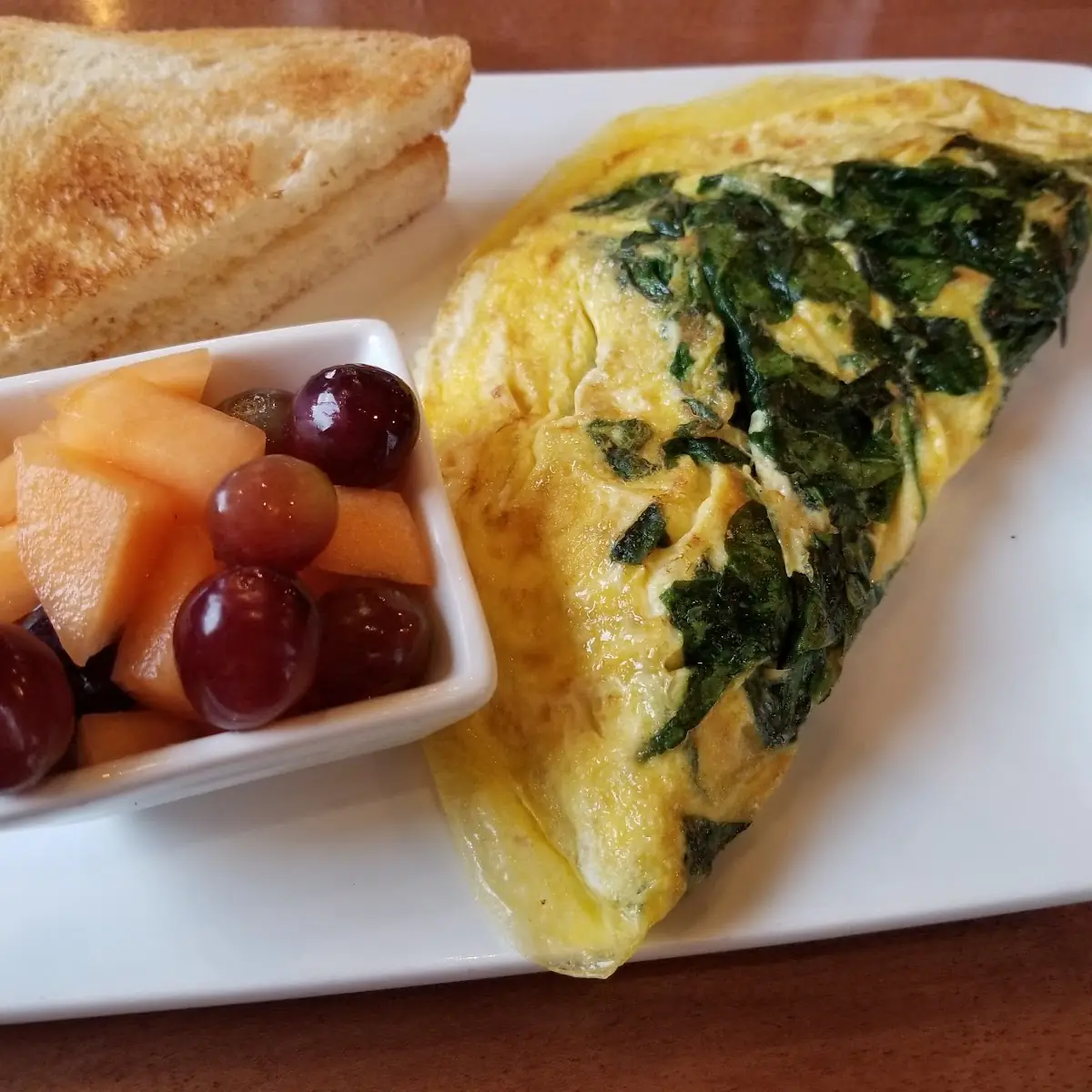 Spinach and Feta Cheese Omelette