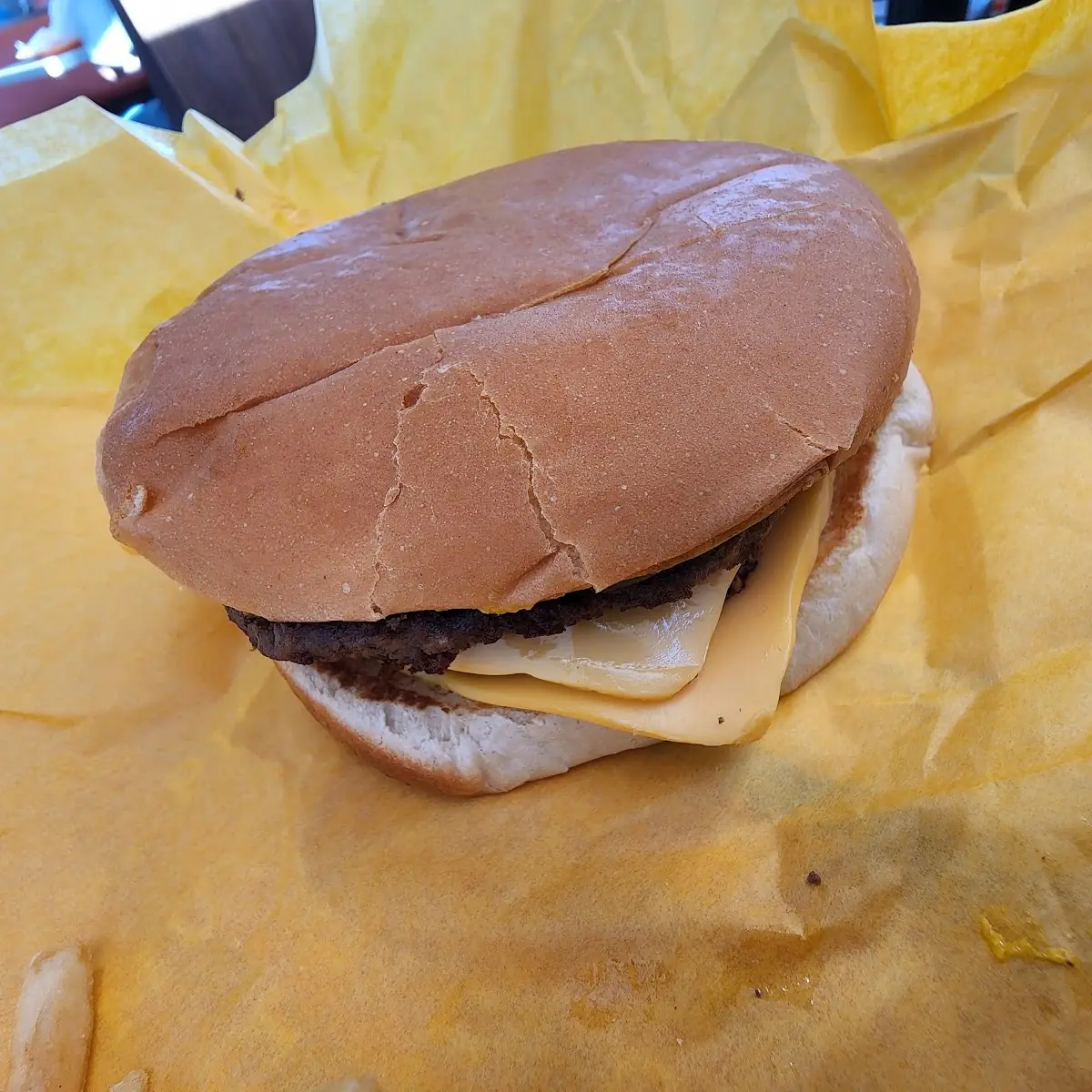 Double Cheeseburger Only Ketchup Mustard & Pickle