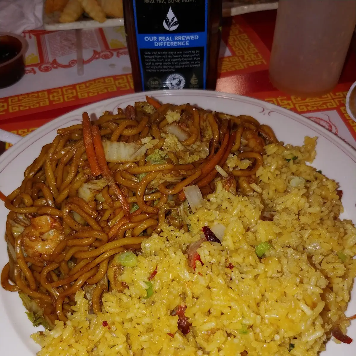 Shrimp Lo Mein & Fried Rice