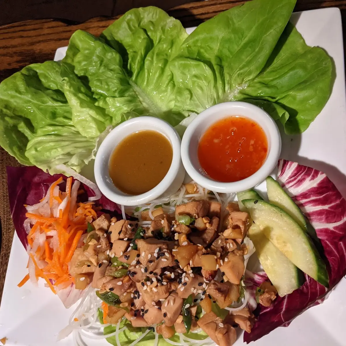 Lemon Chicken Soy Lettuce Wraps